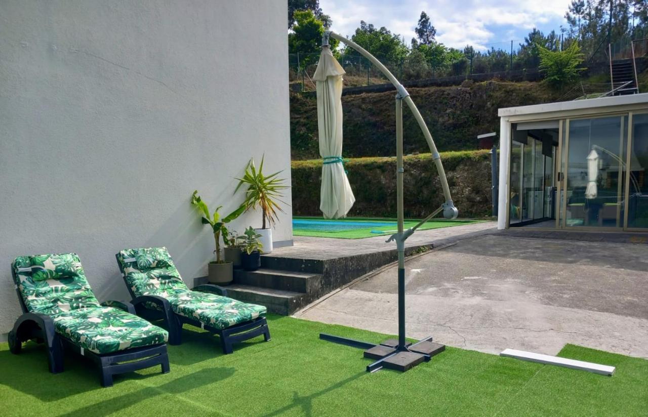 Casa Rocha Velha Con Terraza Y Piscina Particular Santiago de Compostela Exterior foto
