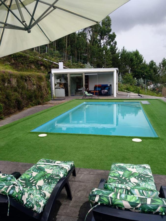 Casa Rocha Velha Con Terraza Y Piscina Particular Santiago de Compostela Exterior foto